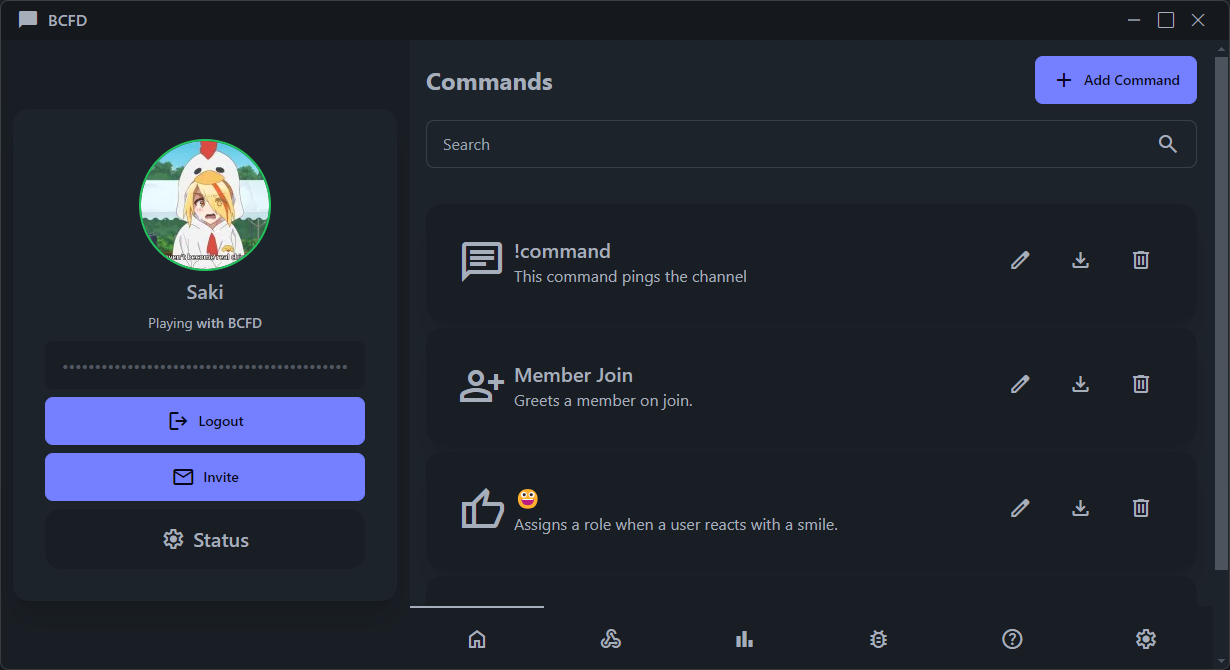 Bot Commander Desktop Interface